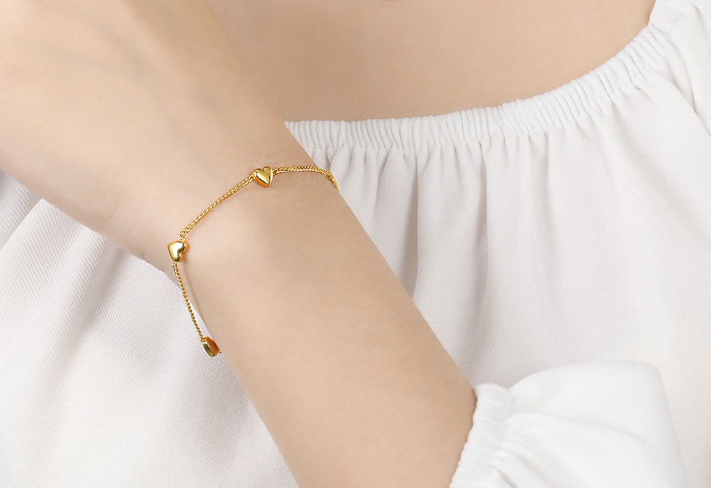 Luxe hartjes armband